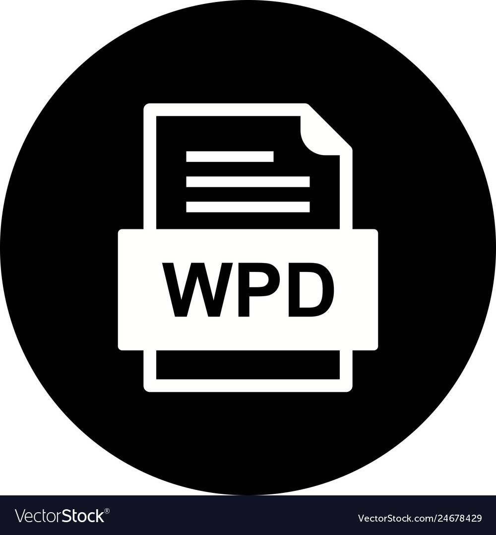 Wpd file document icon