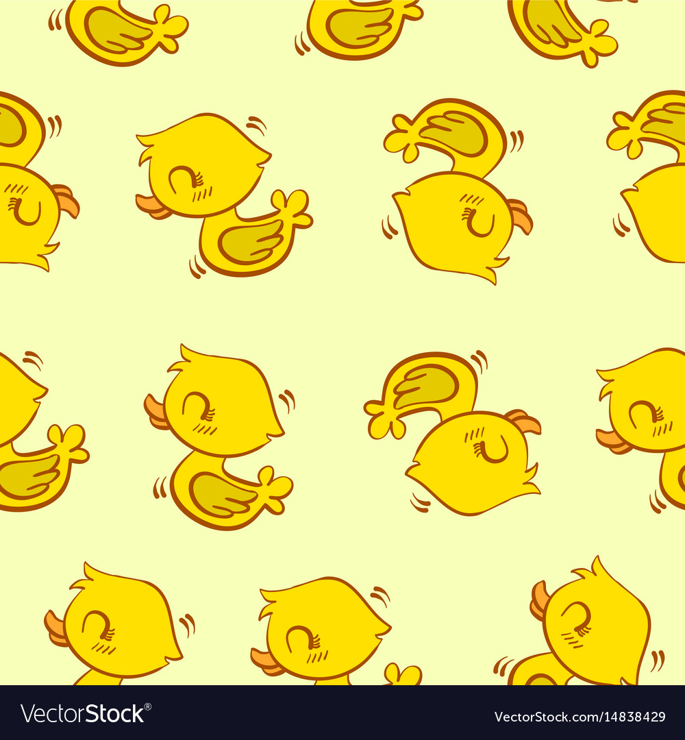 Yellow duck pattern style collection