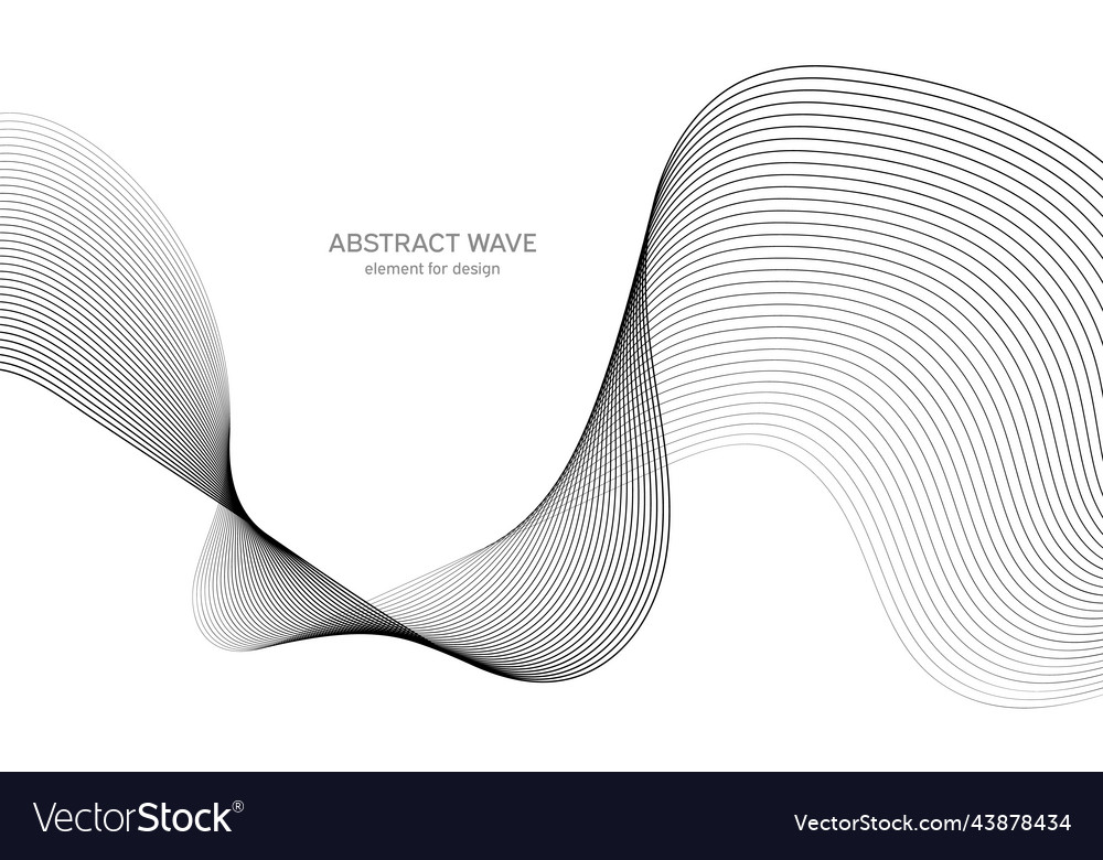 Abstract wave element for design digital