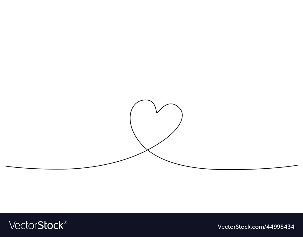 Decoration continuous line hand drawing element vector image Decoration continuous line hand drawing element