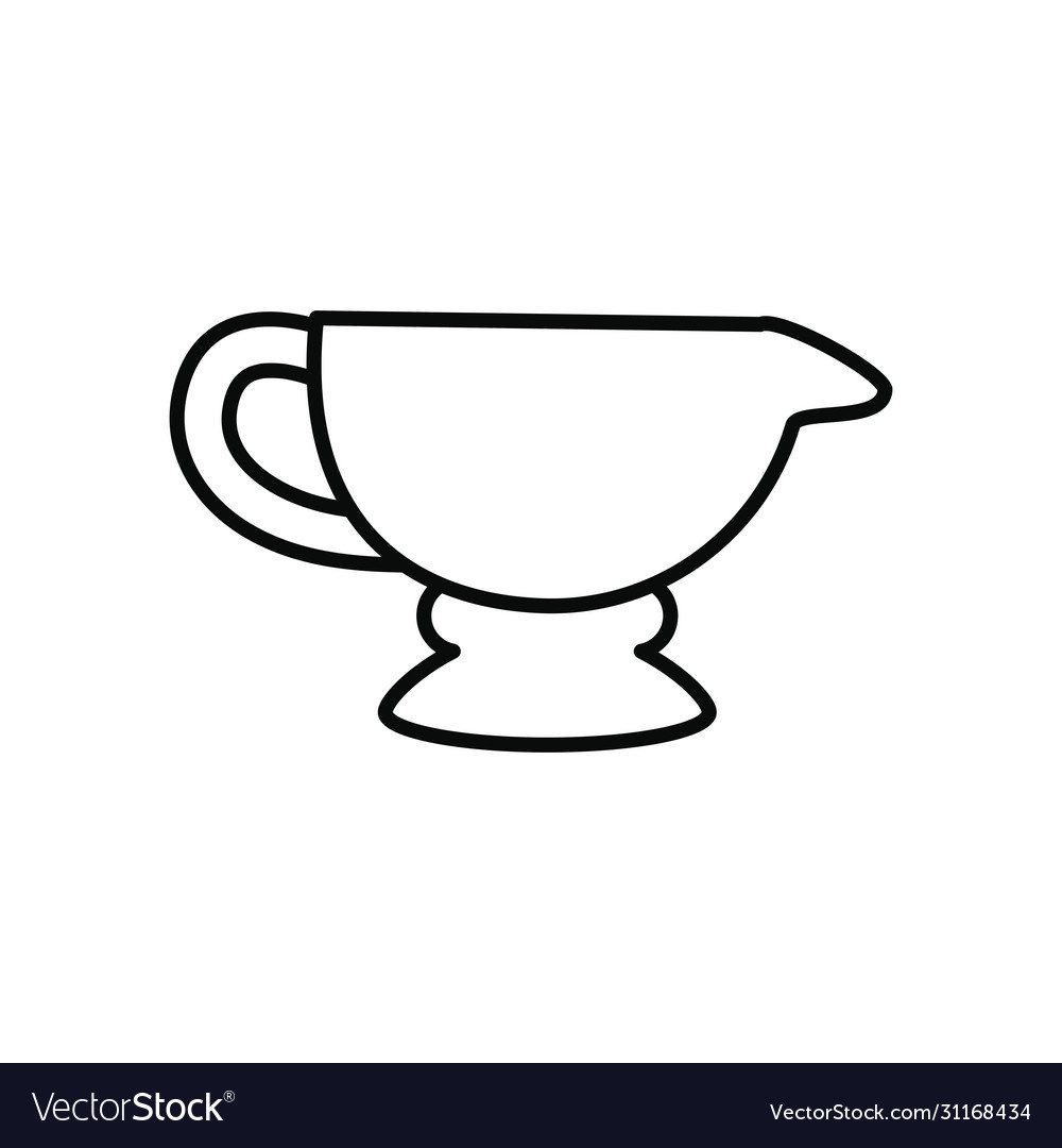 Eid mubarak concept arabic tea cup icon line