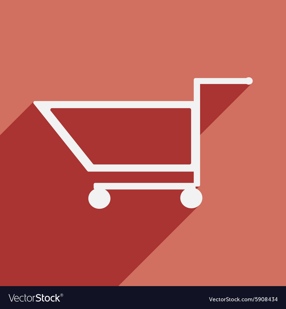 Flat with shadow icon and mobile application