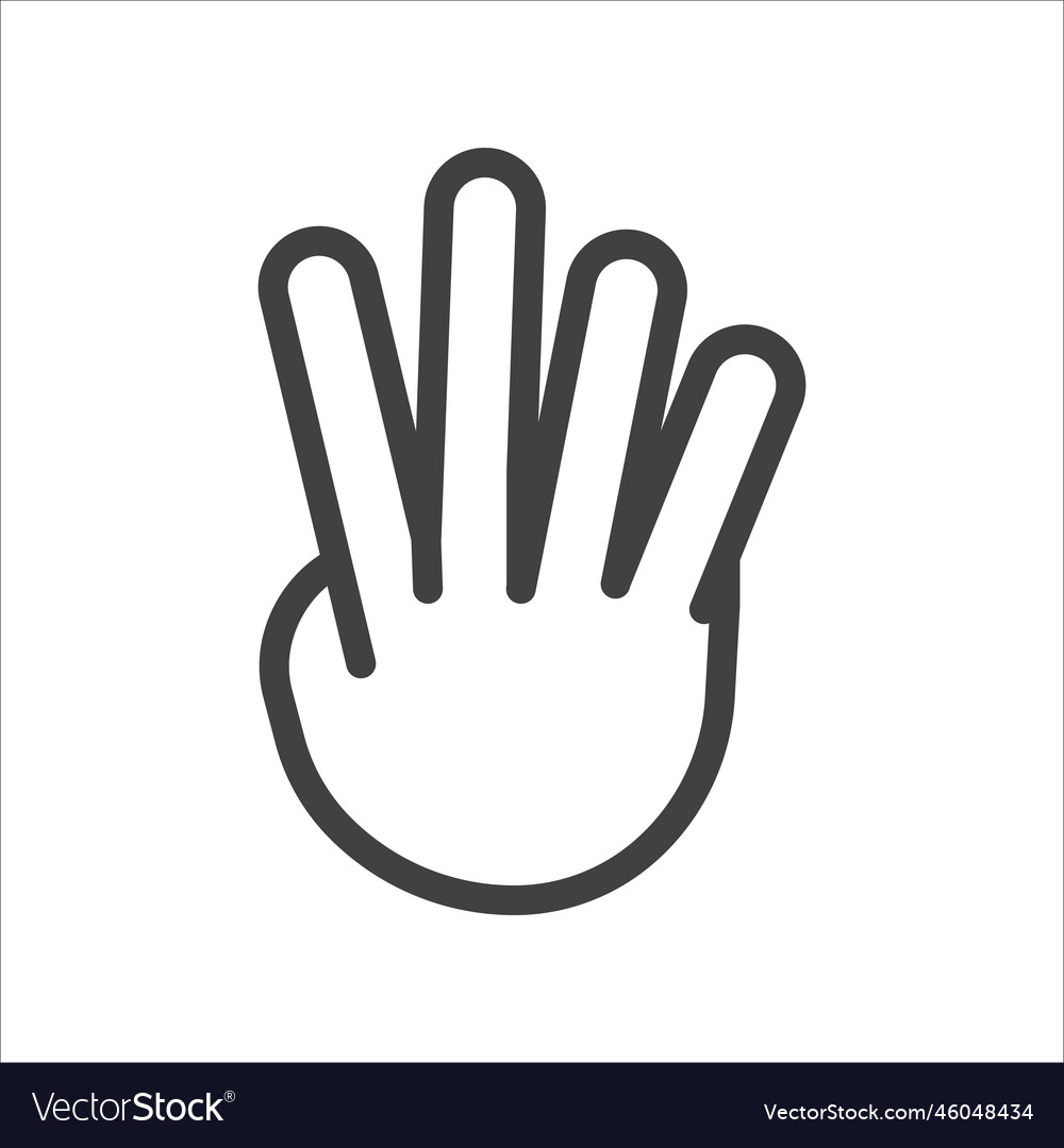 Hand gesture icon