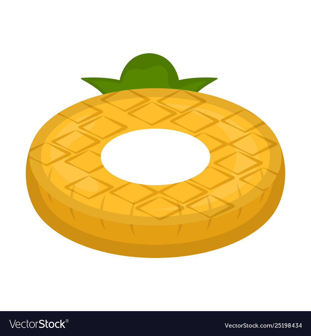 Isolated pool float shaped pineaplle image