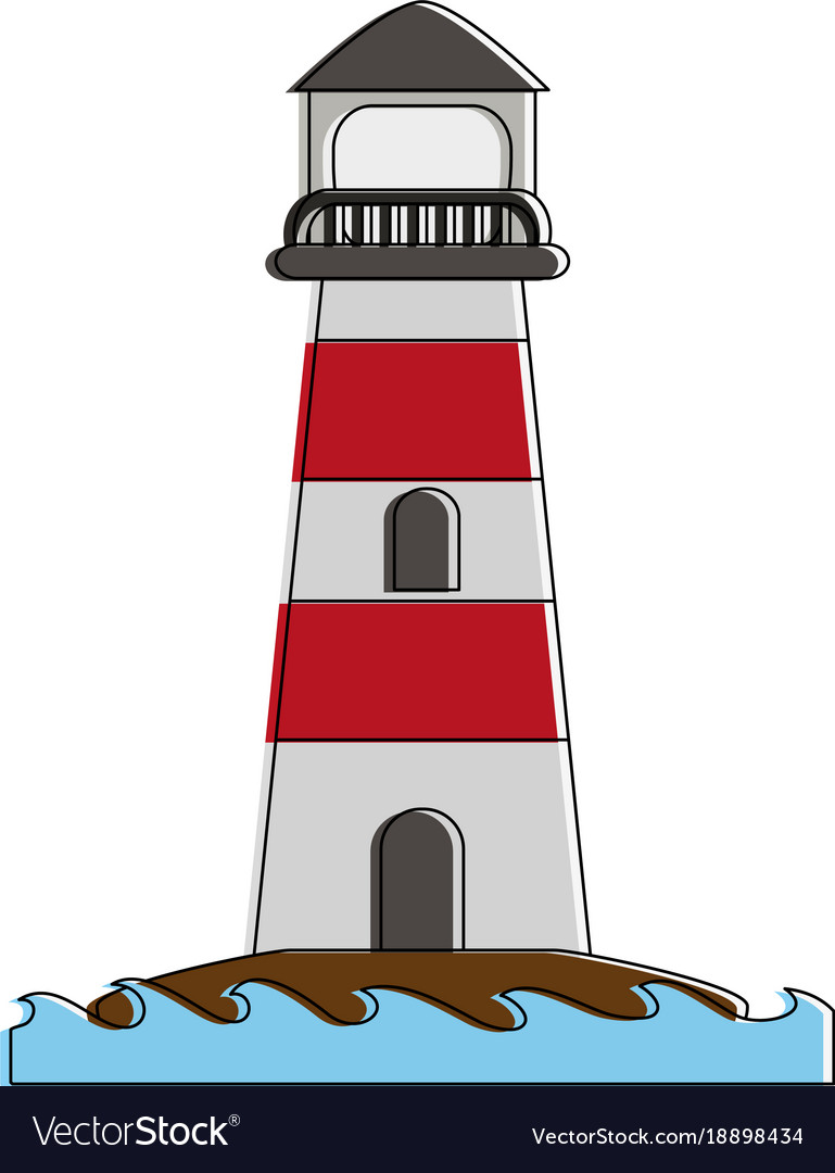 Lighthouse navigation symbol