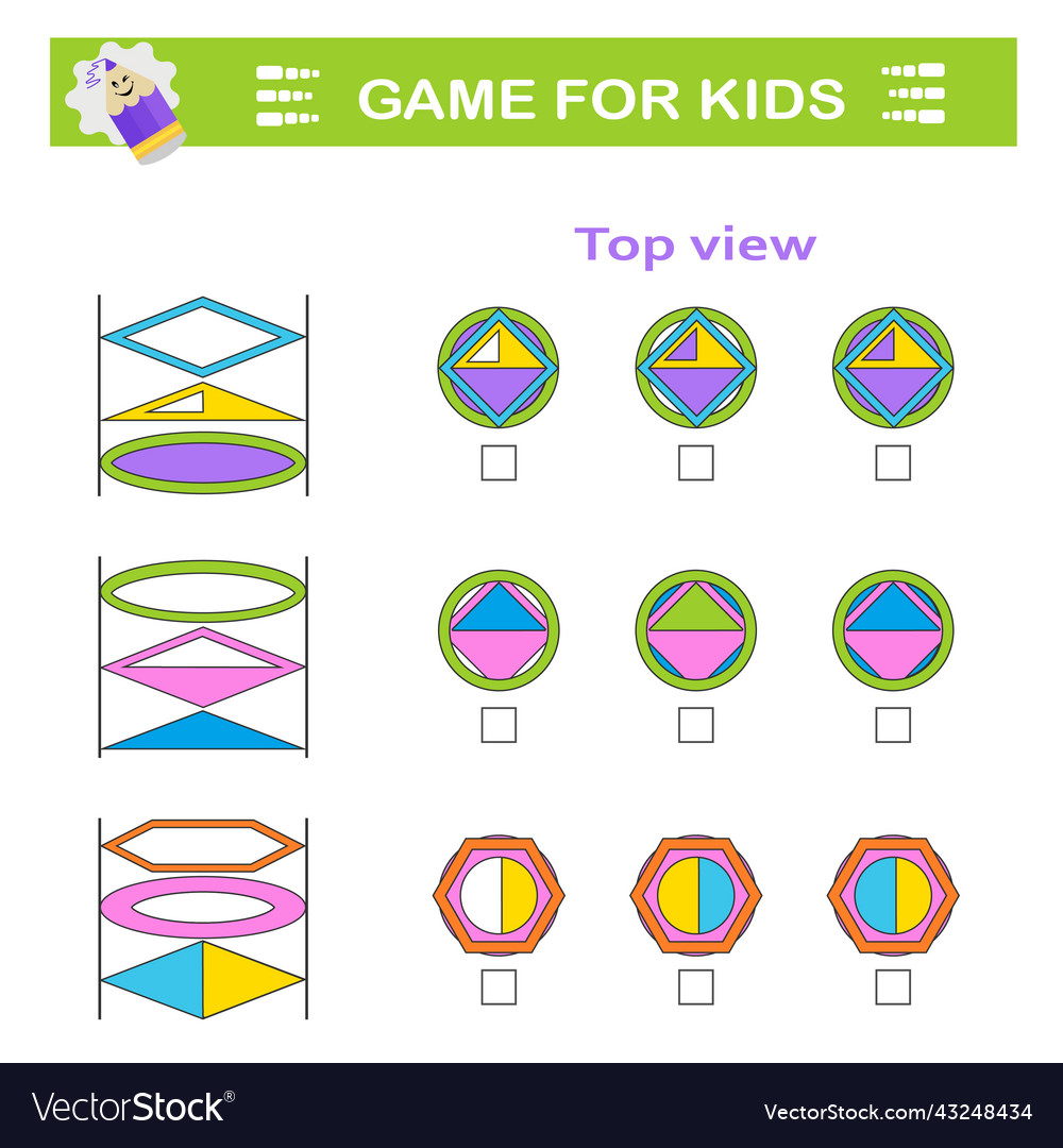 Logical puzzle game attention tasks for children