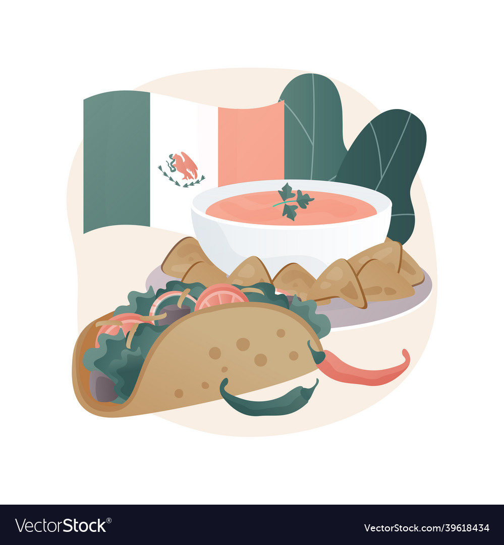 Mexican food abstract concept