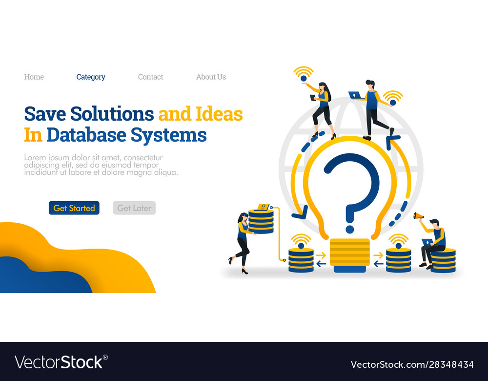 Save solutions and ideas in database system find
