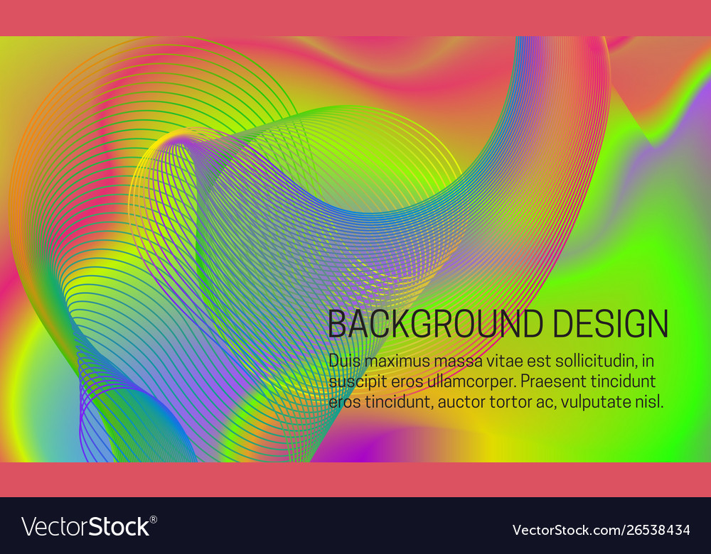 Smooth iridescent background with chaotic vector image Smooth iridescent background with chaotic
