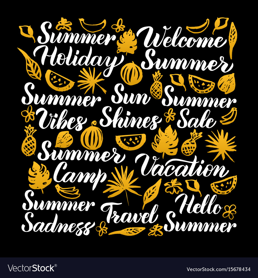 Summer Script Lettering