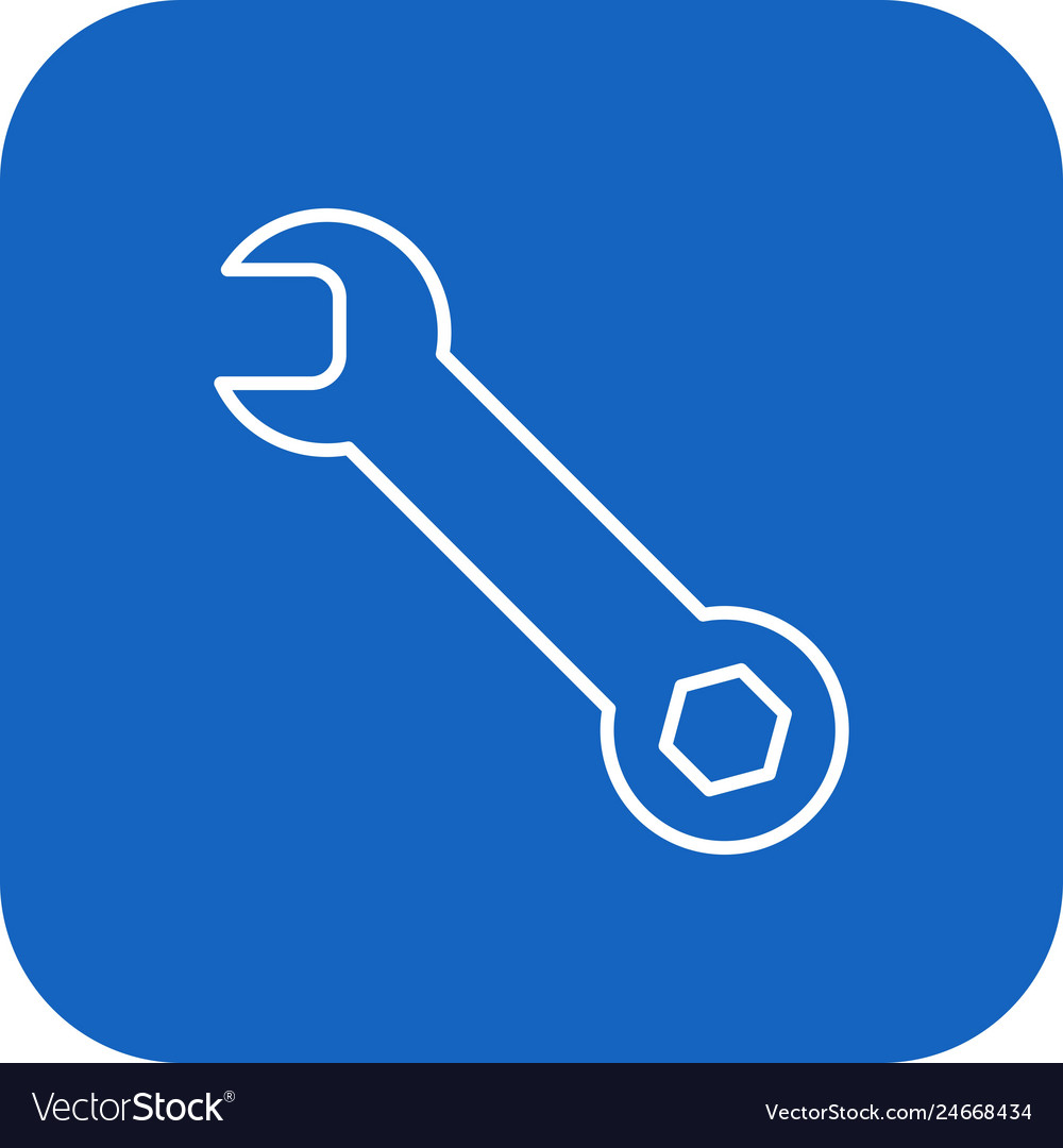 Wrench icon Royalty Free Vector Image - VectorStock