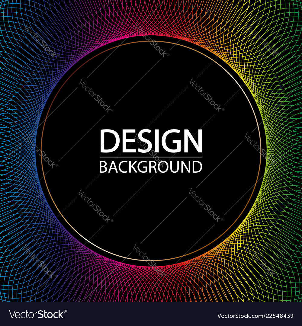 Abstract geometric background with dynamic circles vector image Abstract geometric background with dynamic circles