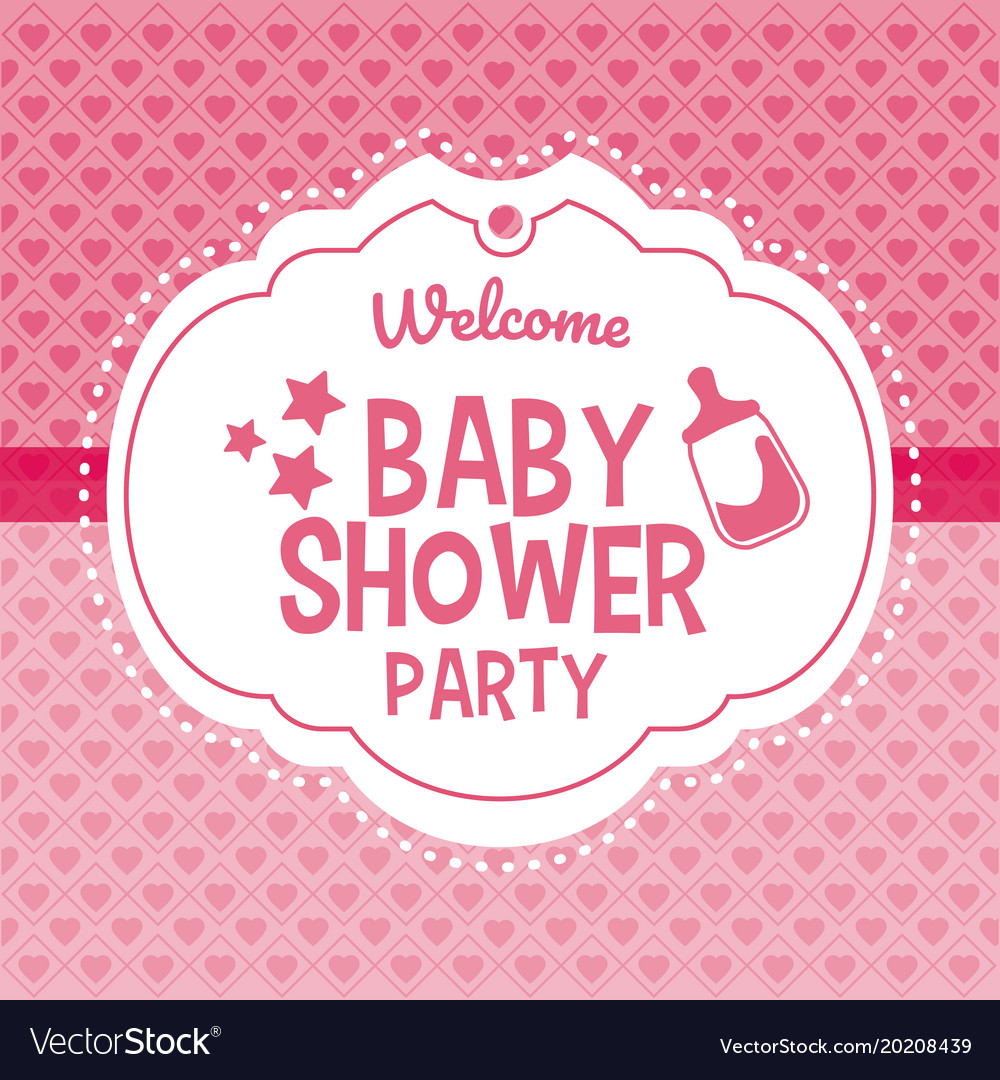 Baby shower invitation card