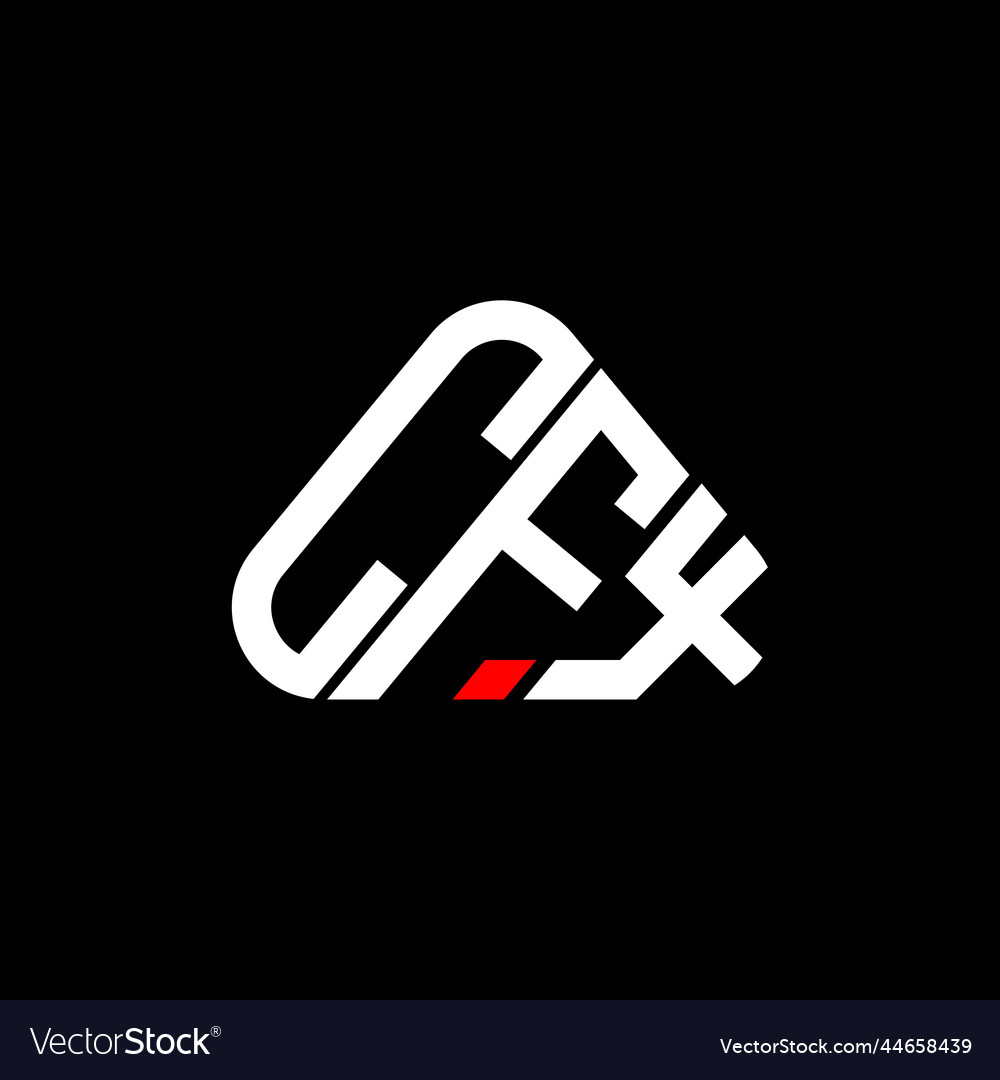 Cfx letter logo creative design with graphic