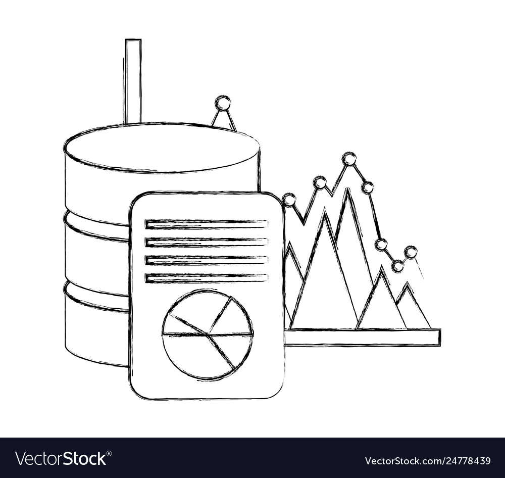 Data center disks with infographic Vector Image Data center disks with infographic