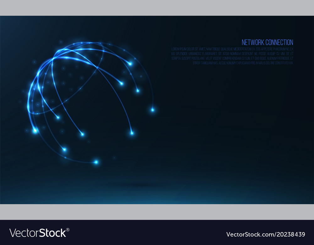 Glowing Network Sphere