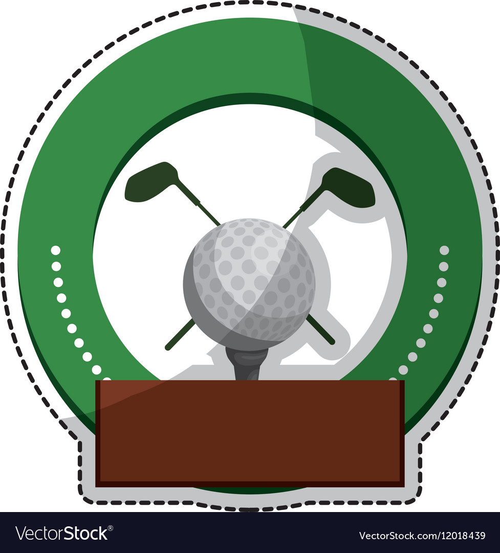 Golf Icon Image Royalty Free Vector Image - Vectorstock