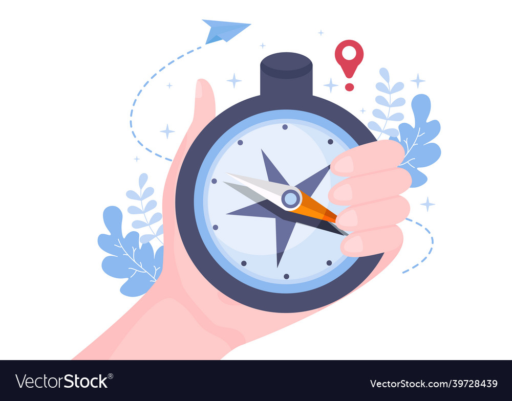 Gps navigation map and compass on location search Vector Image Gps navigation map and compass on location search