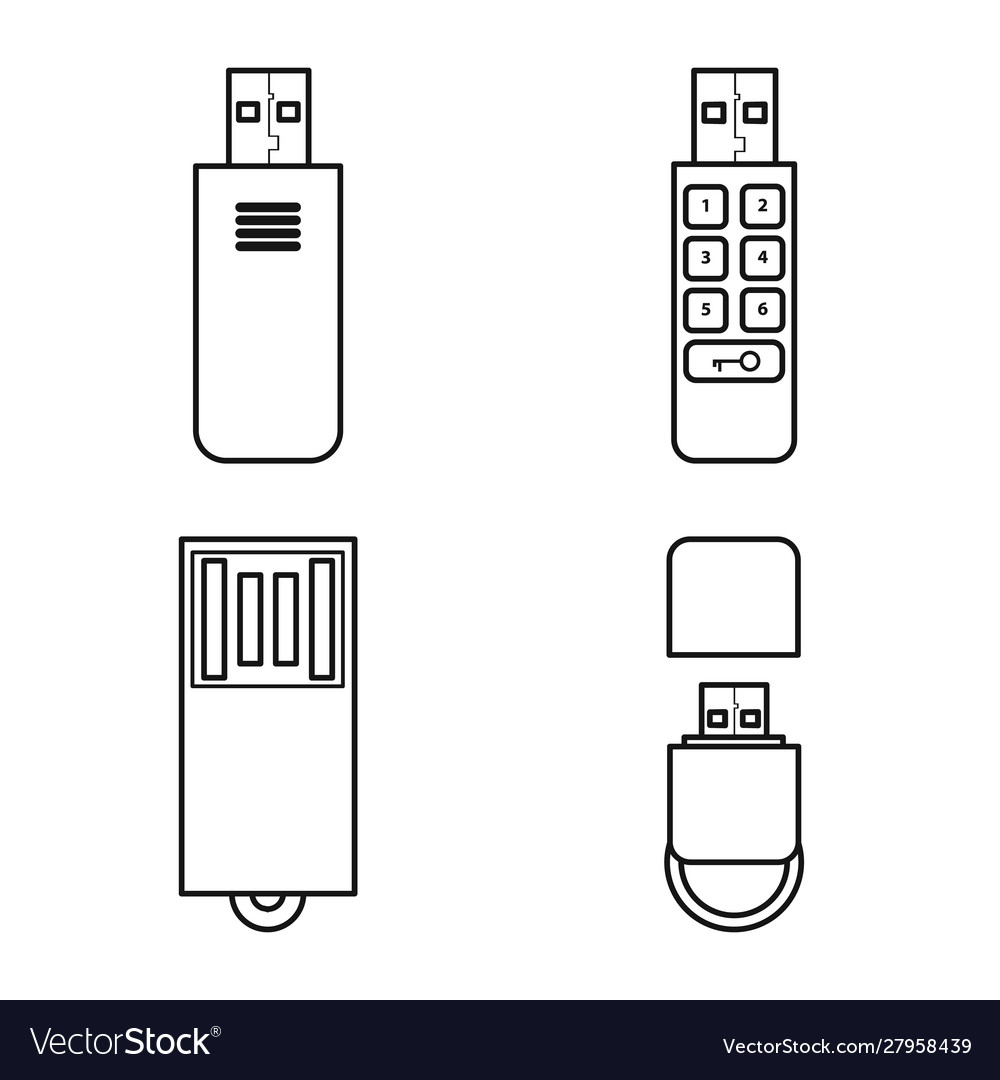 Isolated object drive and flash logo set