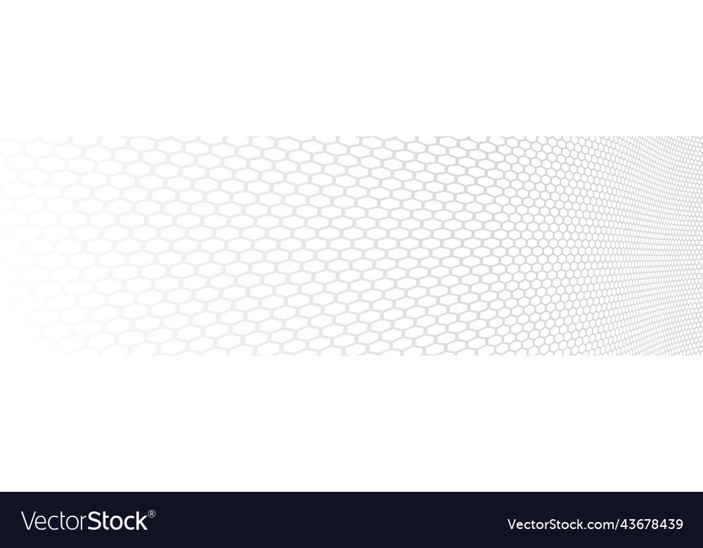 Network concept hexagonal pattern in 3d Vector Image Network concept hexagonal pattern in 3d