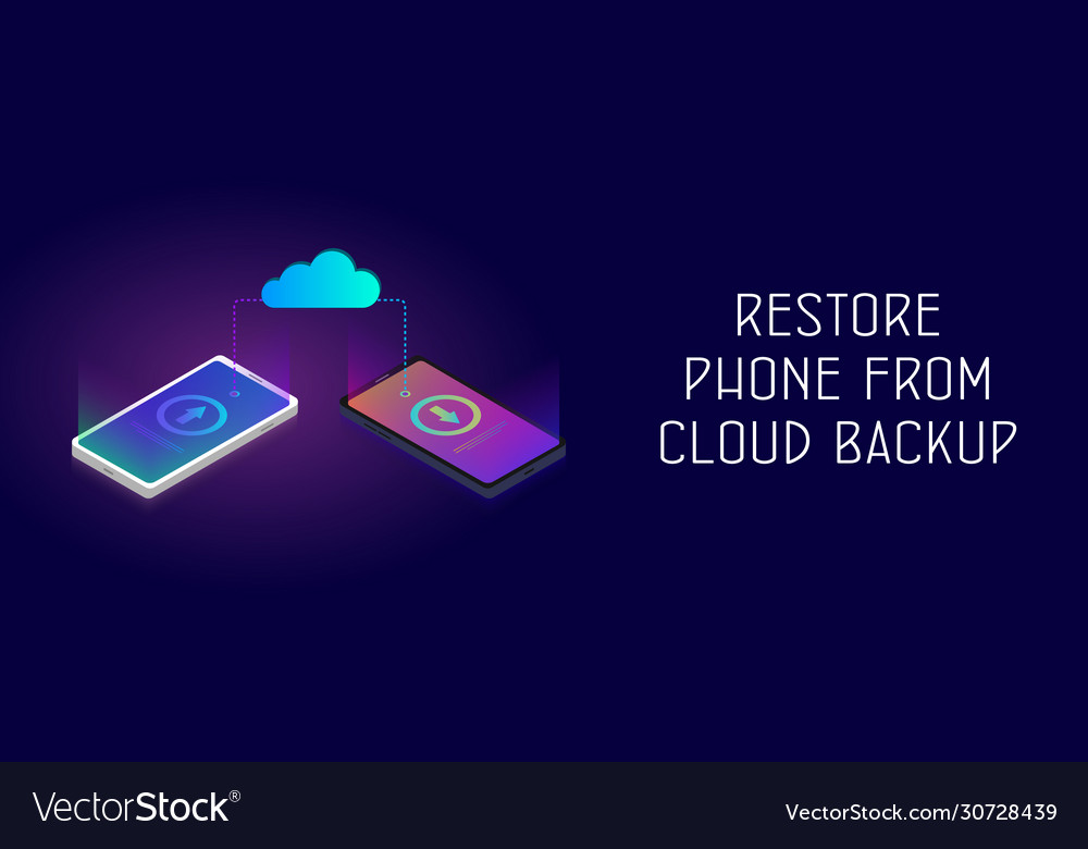 Restore phone from cloud backup storage banner