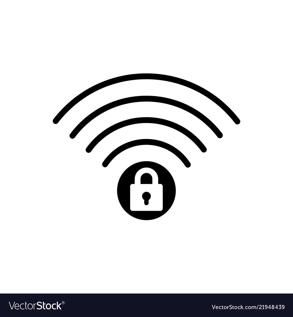 Wifi security Royalty Free Vector Image - VectorStock