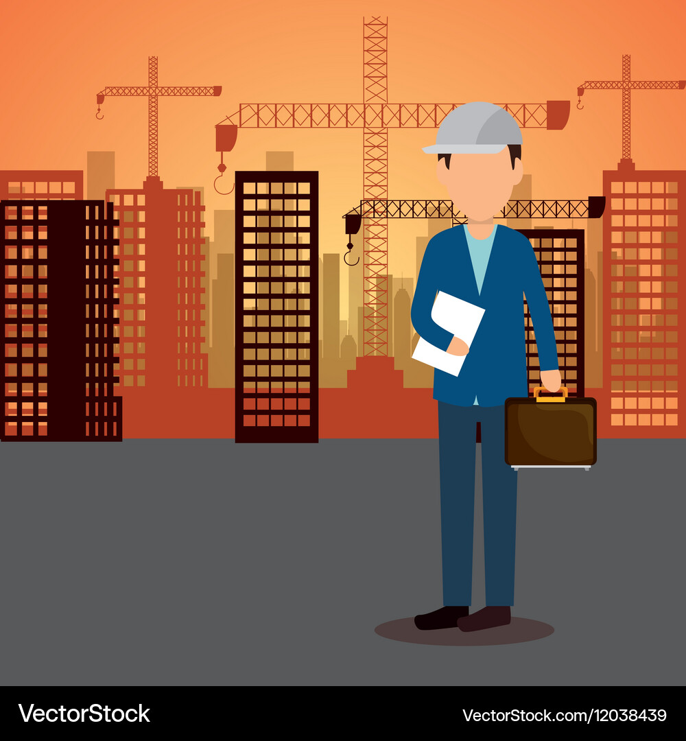 Worker construction avatar icon Royalty Free Vector Image