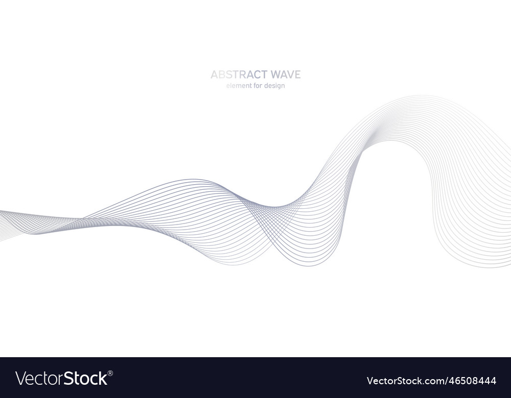 Abstract colorful wave element for design digital