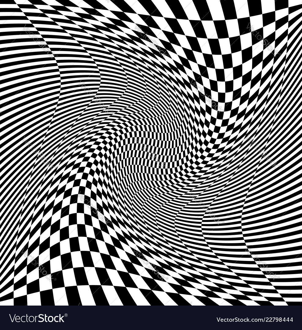 Abstract distorted background checkered