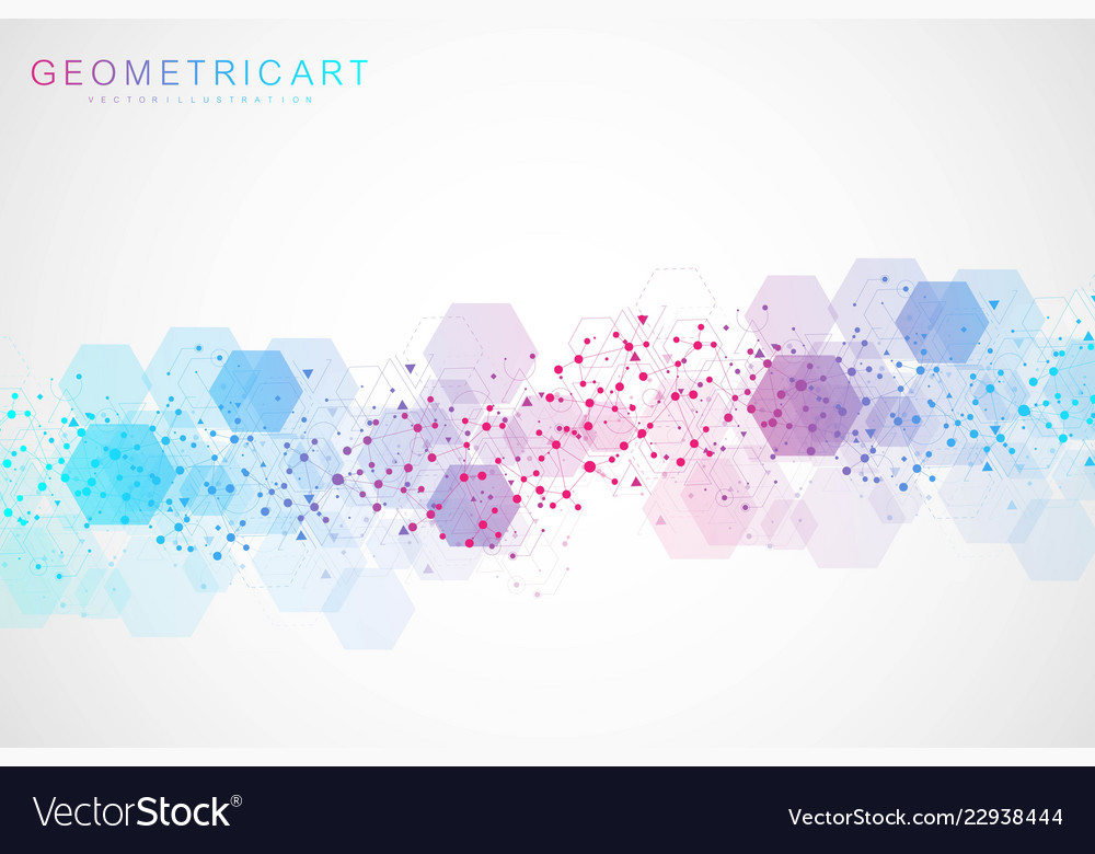 Big data visualization background modern vector image Big data visualization background modern