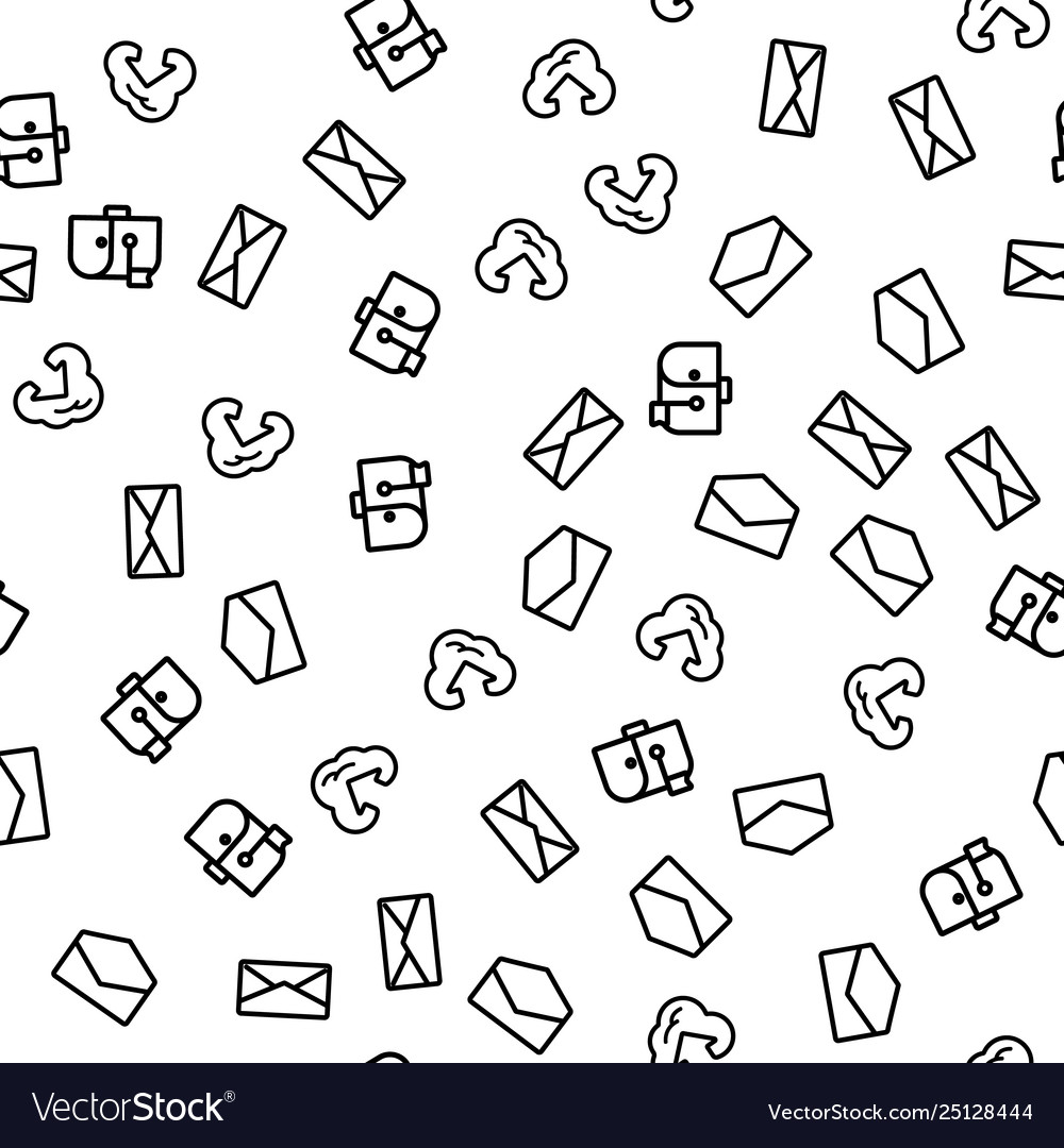 Cloud internet mail solution seamless pattern Vector Image Cloud internet mail solution seamless pattern