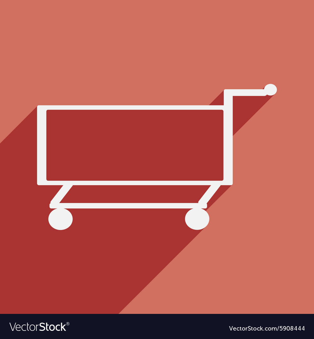 Flat with shadow icon and mobile application