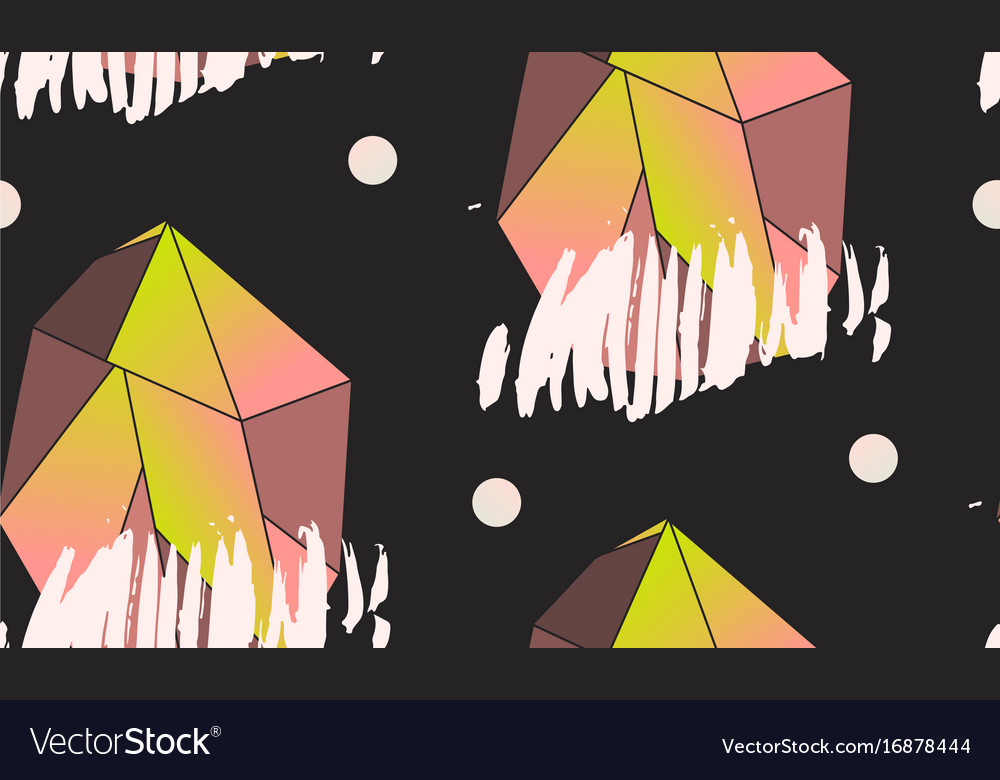 Hand made abstract simple seamless pattern