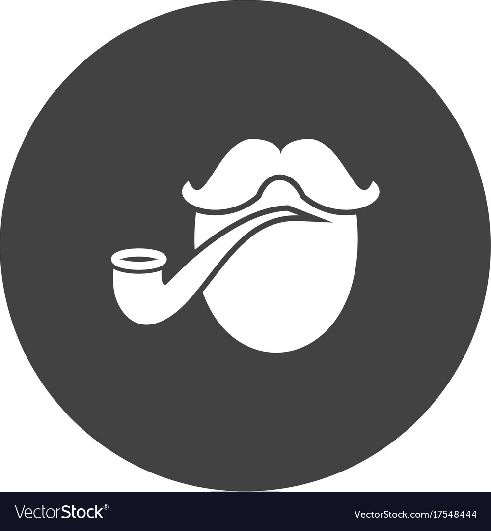 Pirate with smoking pipe Royalty Free Vector Image