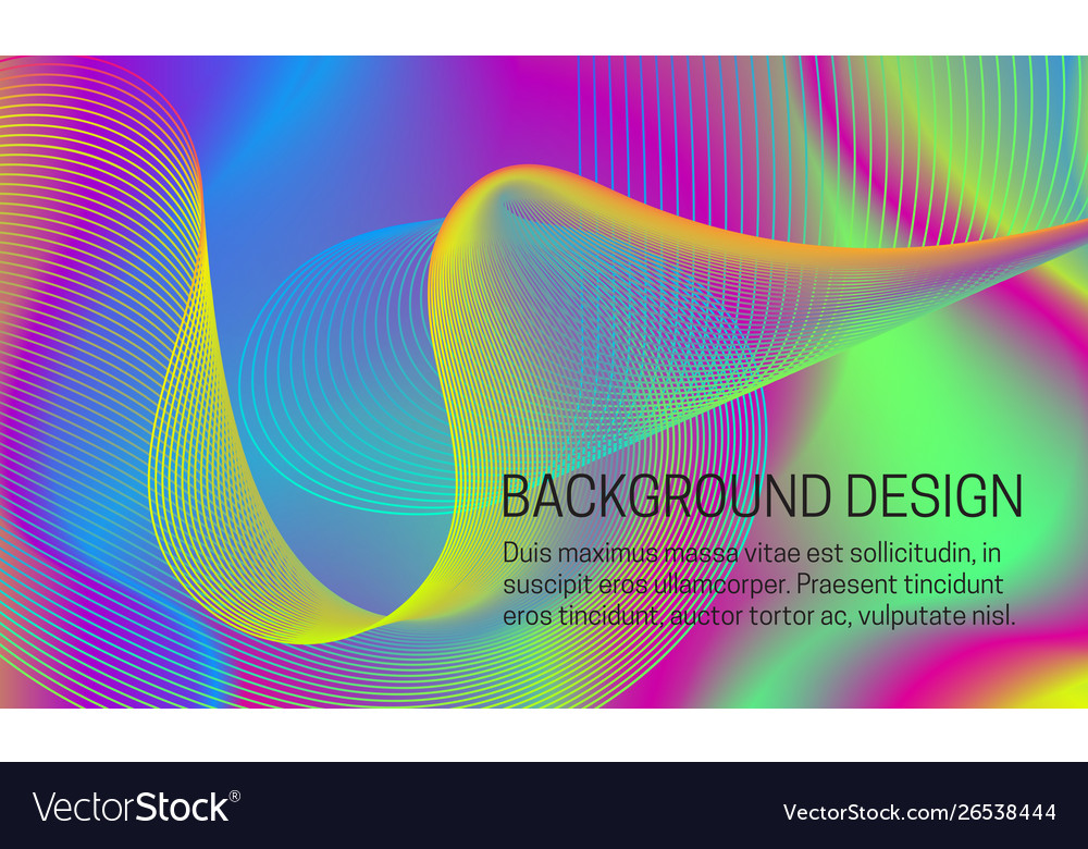 Smooth iridescent background with chaotic vector image Smooth iridescent background with chaotic