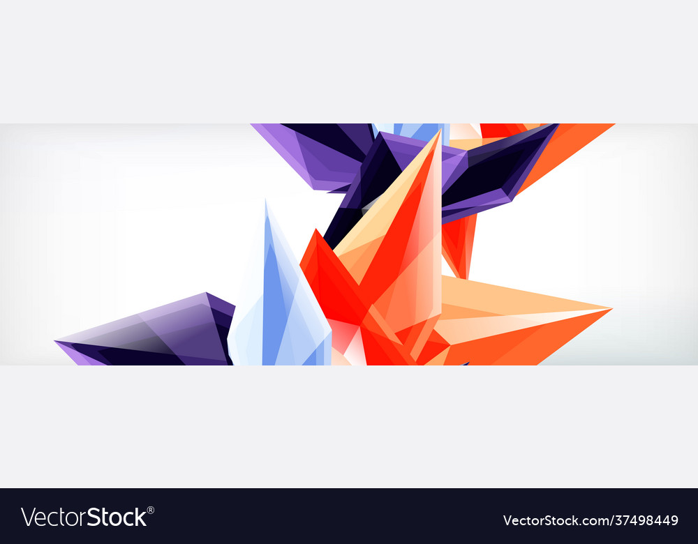 3d triangles and pyramids abstract