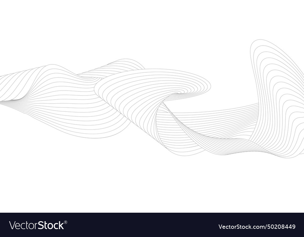A pattern of smooth wavy lines template