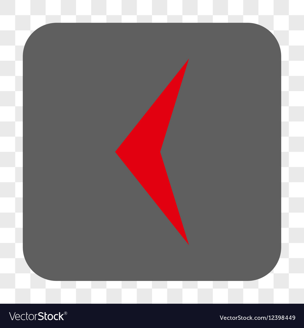 Arrowhead left rounded square button