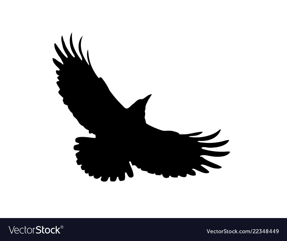 Black silhouette of a rook Royalty Free Vector Image