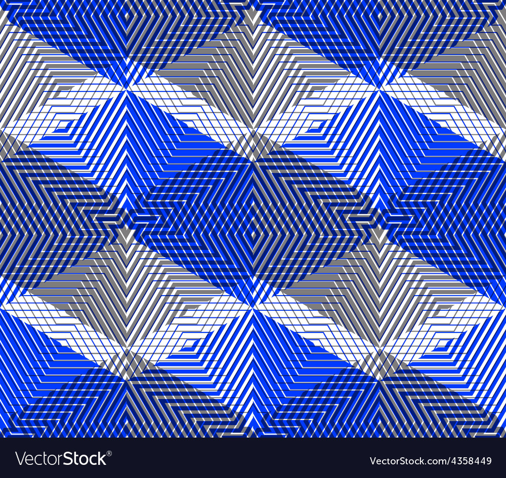 Bright Symmetric Seamless Pattern With Interweave