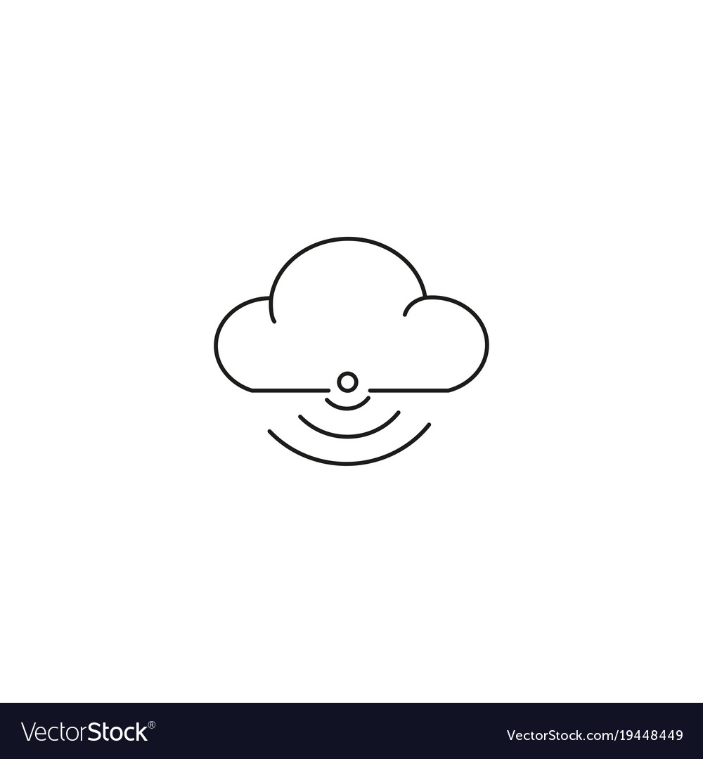 Cloud wireless icon