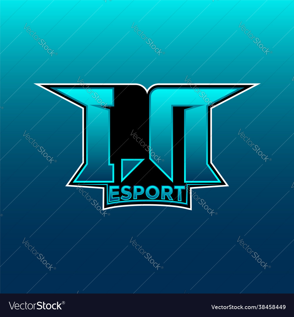 In anfänglichen Gaming-Logo esports geometrische Designs