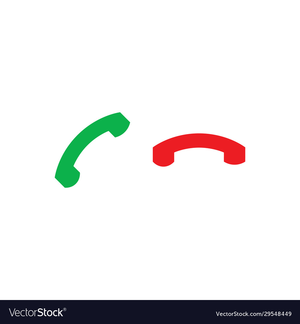 Phone call icons accept and decline