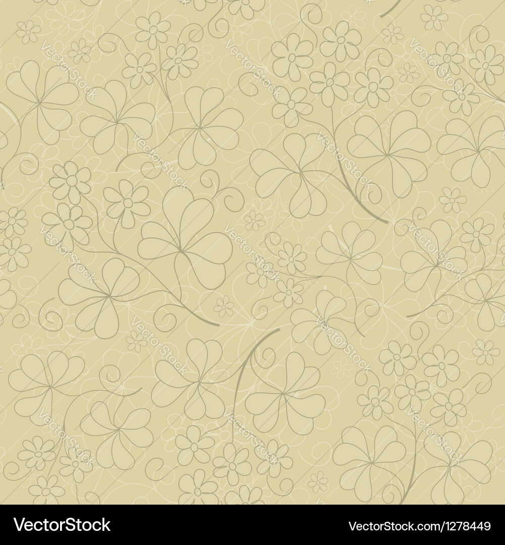 Seamless pattern with plants Royalty Free Vector Image