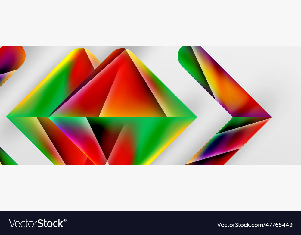 Triangle fluid color gradient abstract background