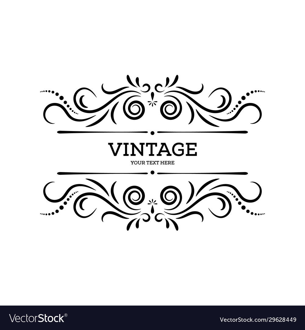 vintage border vector