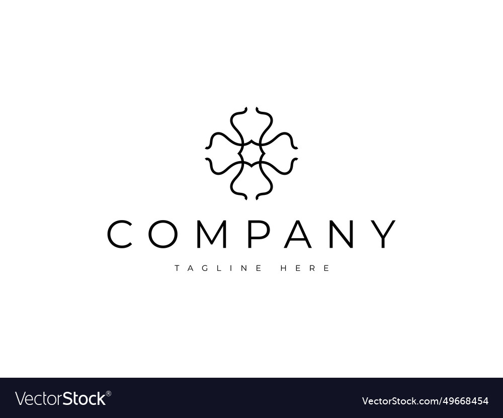 Abstrakte elegante Schönheit Blume Logo Design vector image Abstrakte elegante Schönheit Blume Logo Design