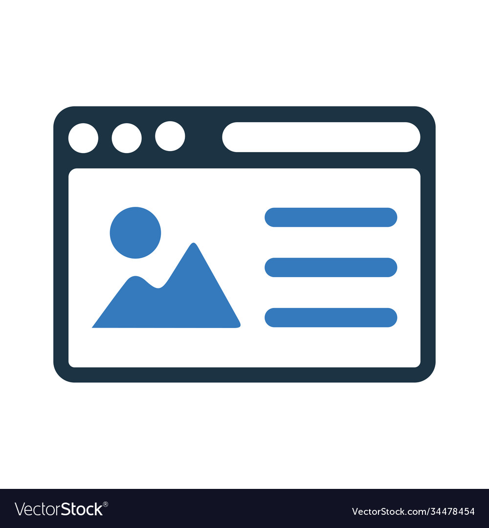 Browser content picture web icon graphics