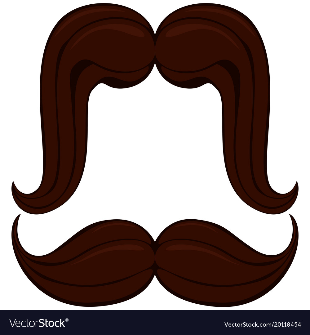 Cartoon icon poster man father dad day mustache