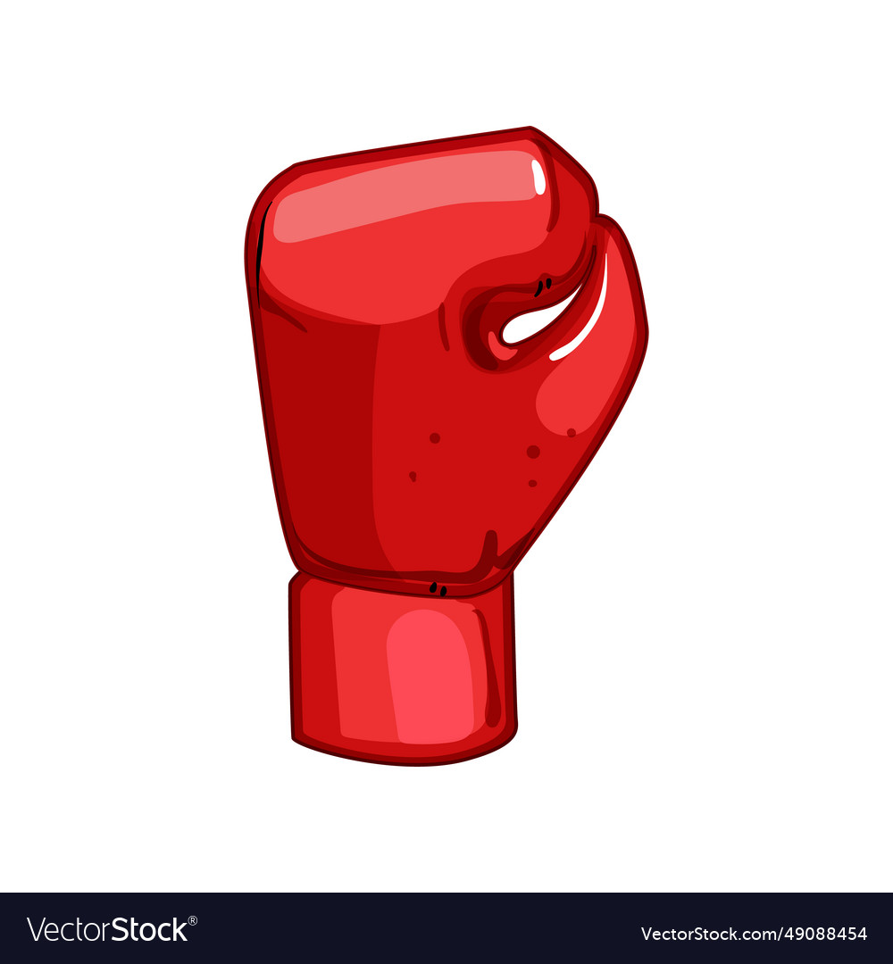 Glove boxing gloves cartoon Royalty Free Vector Image